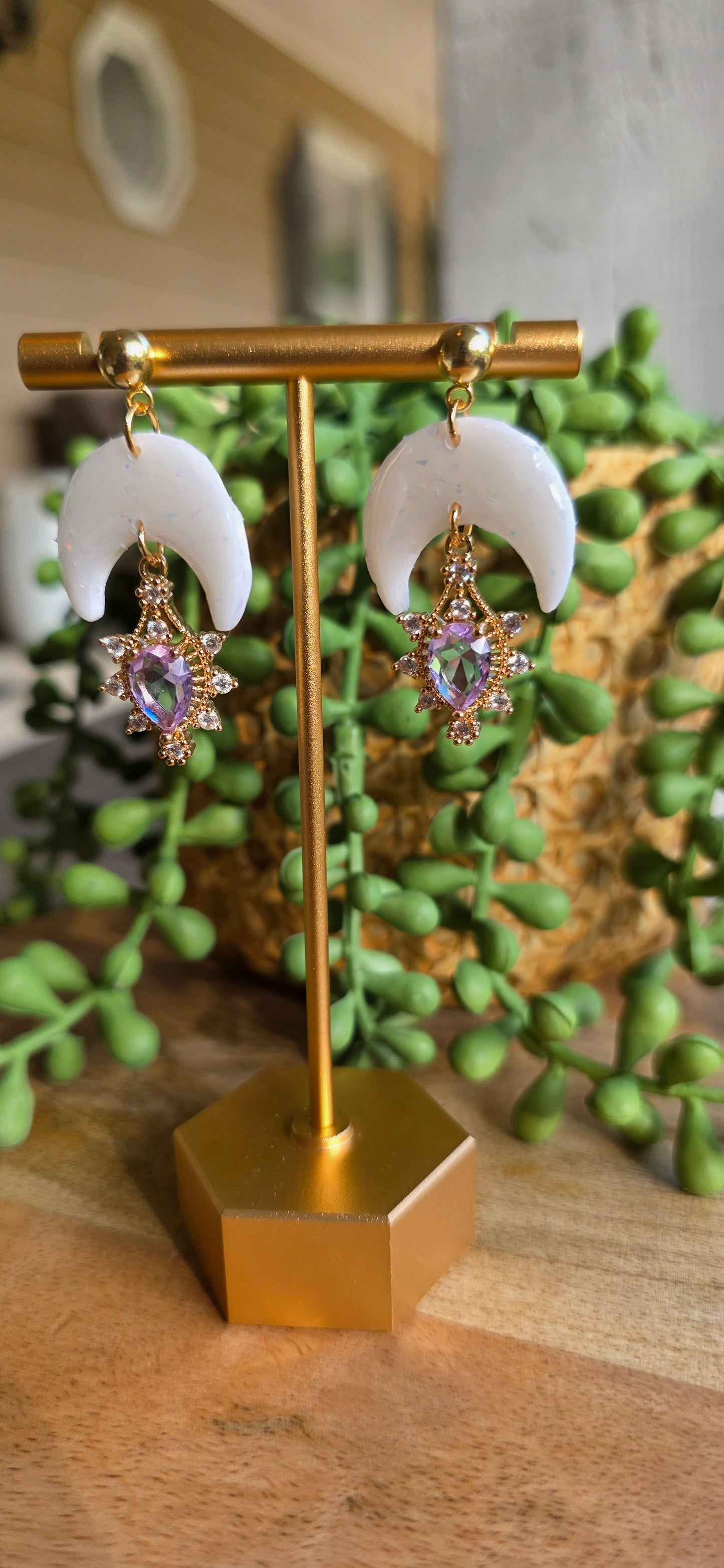 Small Crescent Moon Dangle