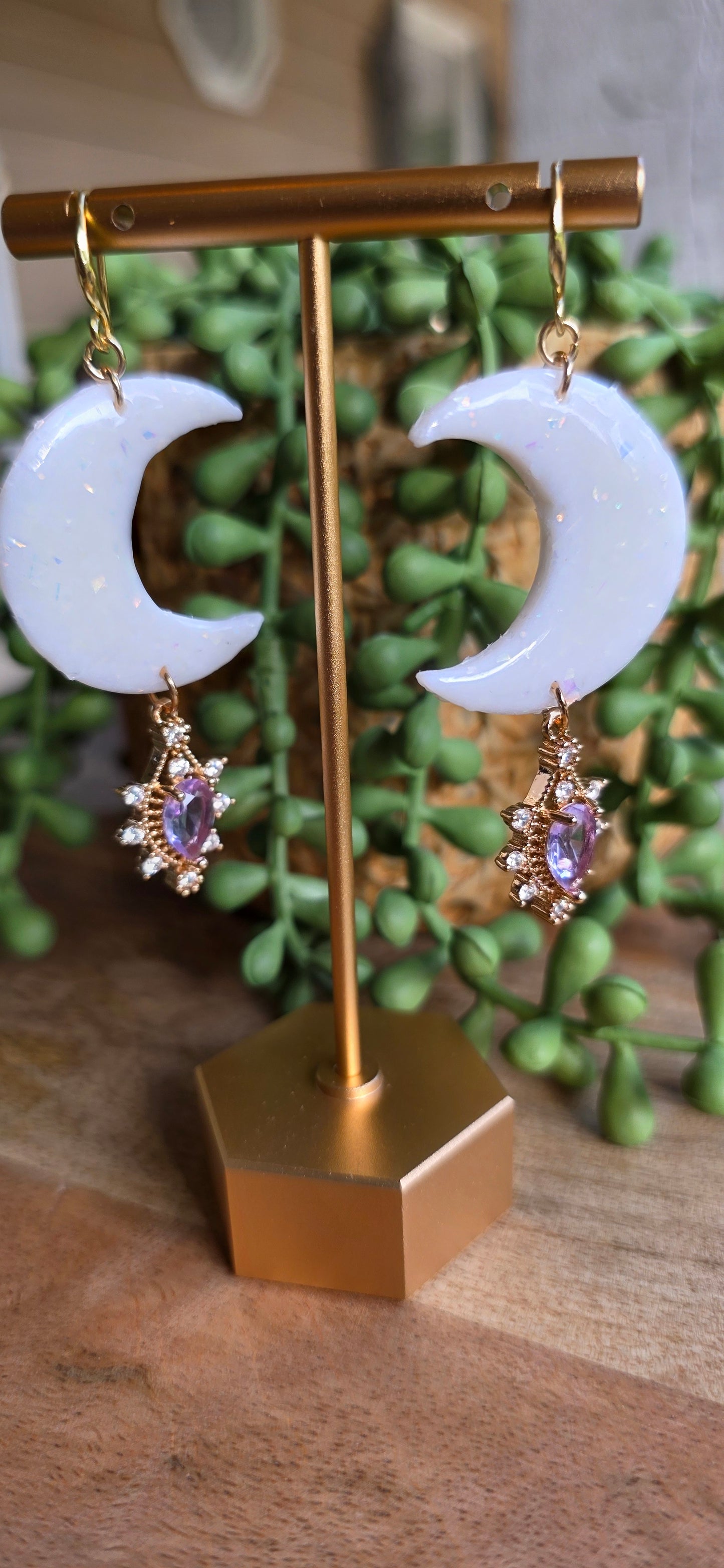 Large Crescent Moon Dangle