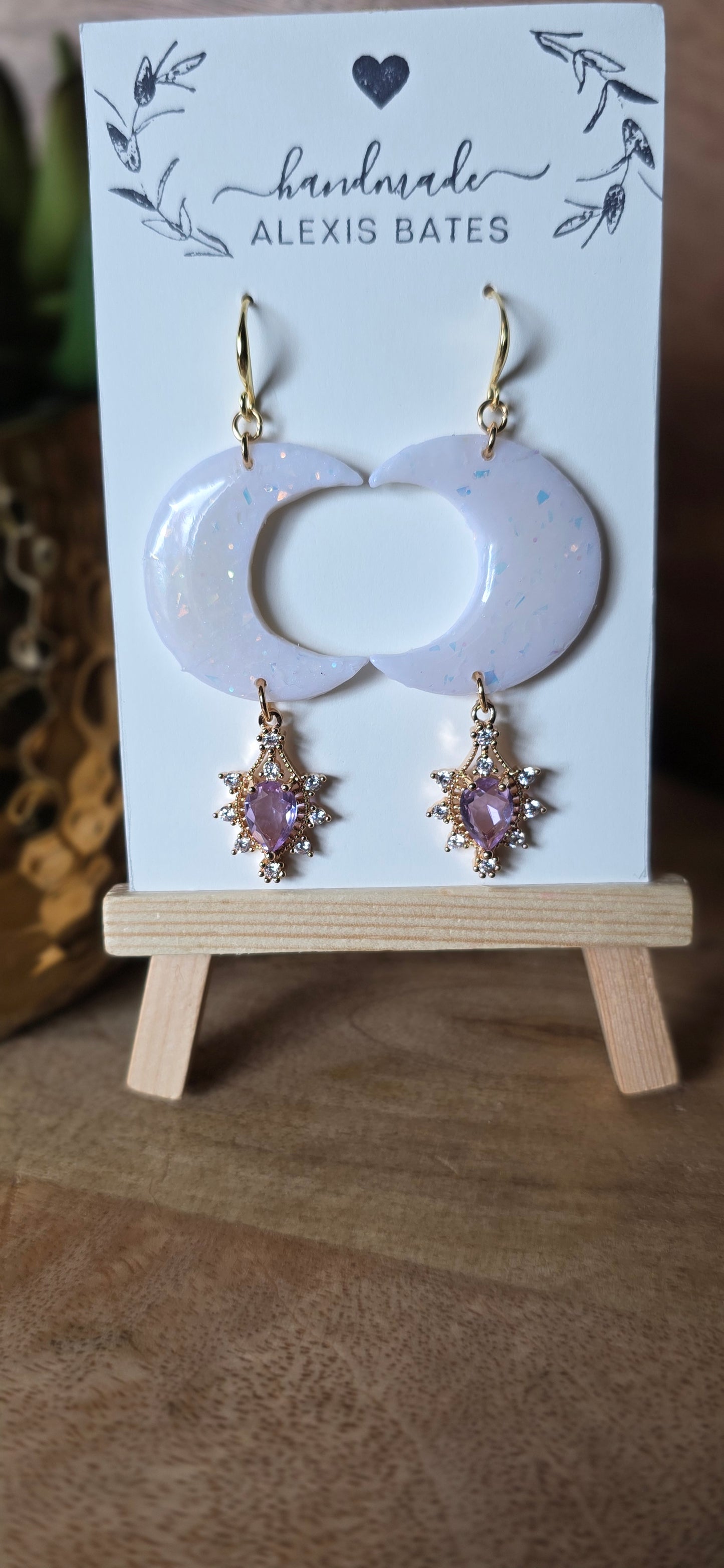 Large Crescent Moon Dangle