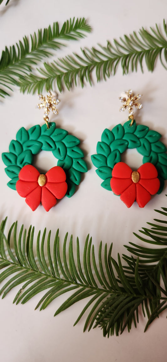 Holiday Wreath Dangle