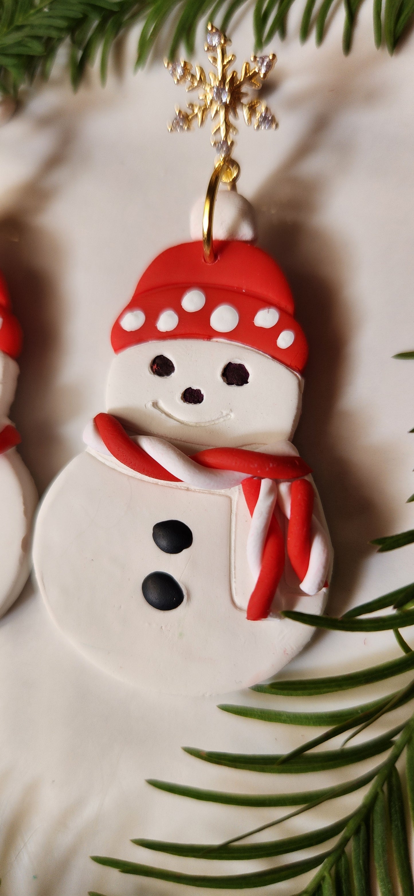 Holly Jolly Snowman Earring