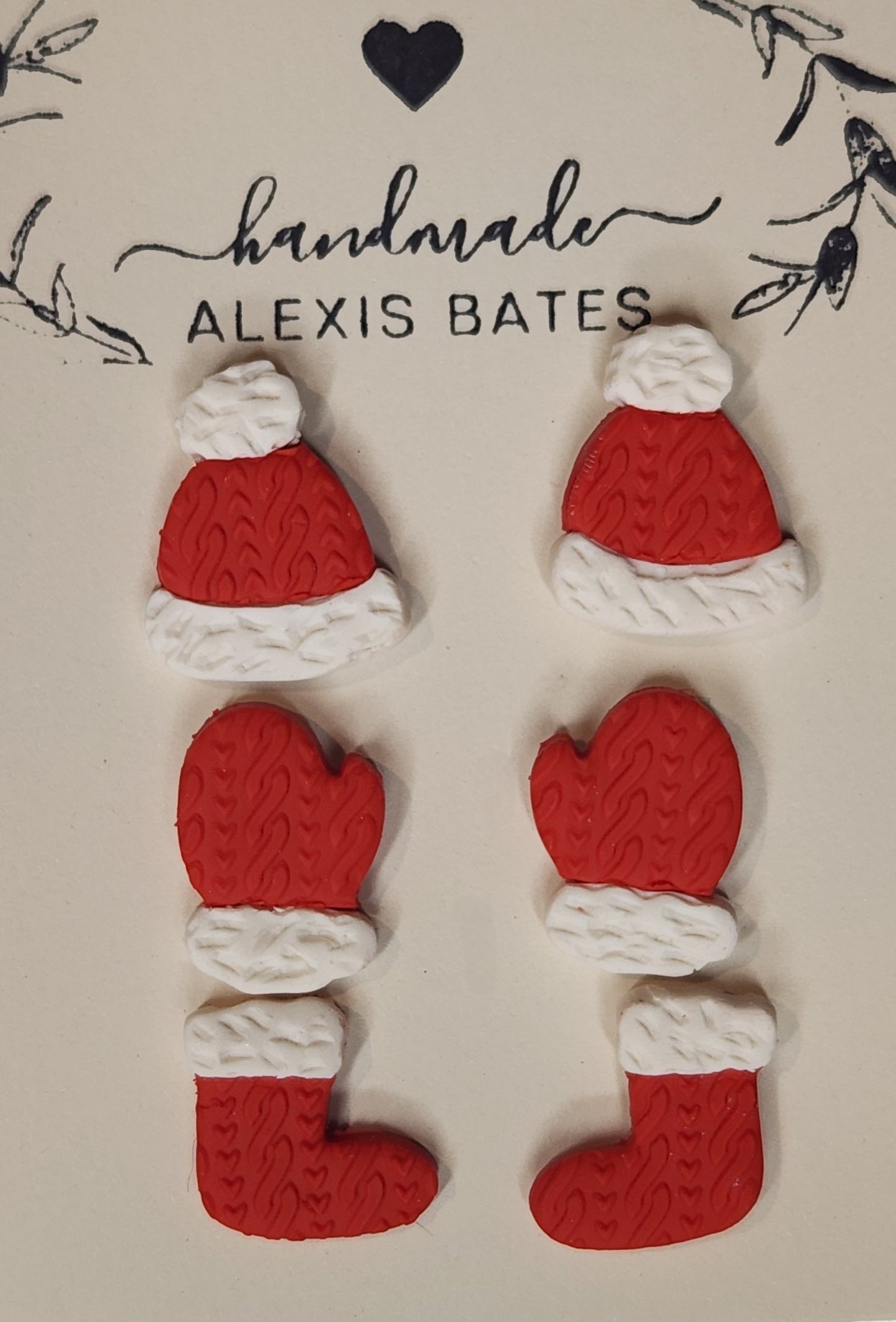 3 Pack Christmas Studs