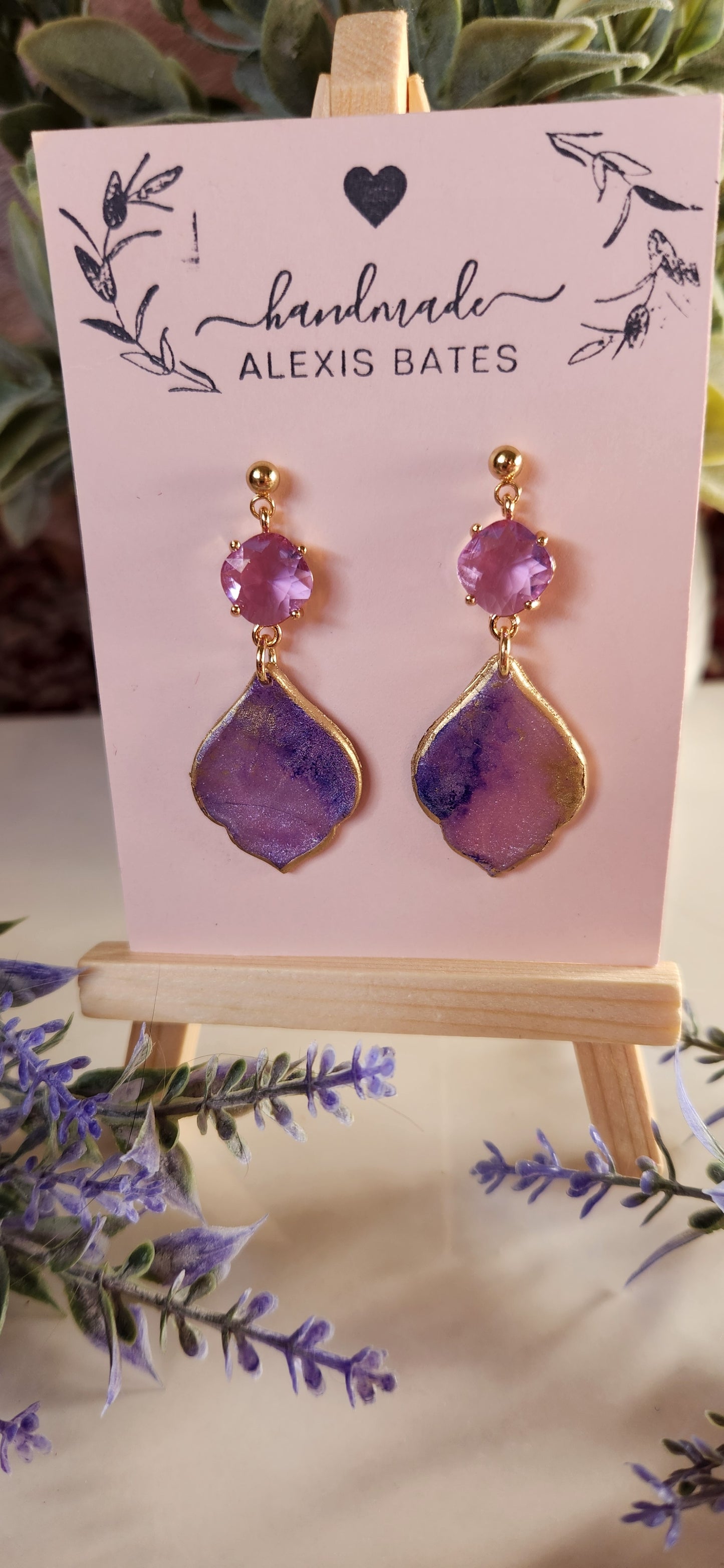 Amethyst Drop Purple Cubic Zirconia