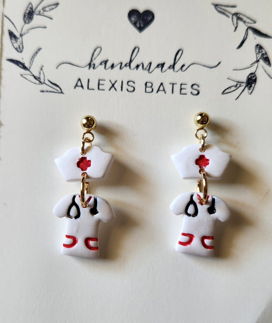 Nurse Scrub and Hat Dangle