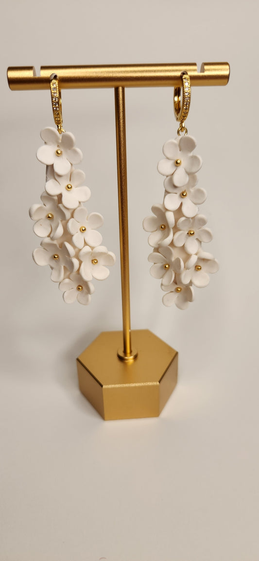 Hydrangea-inspired Dangles