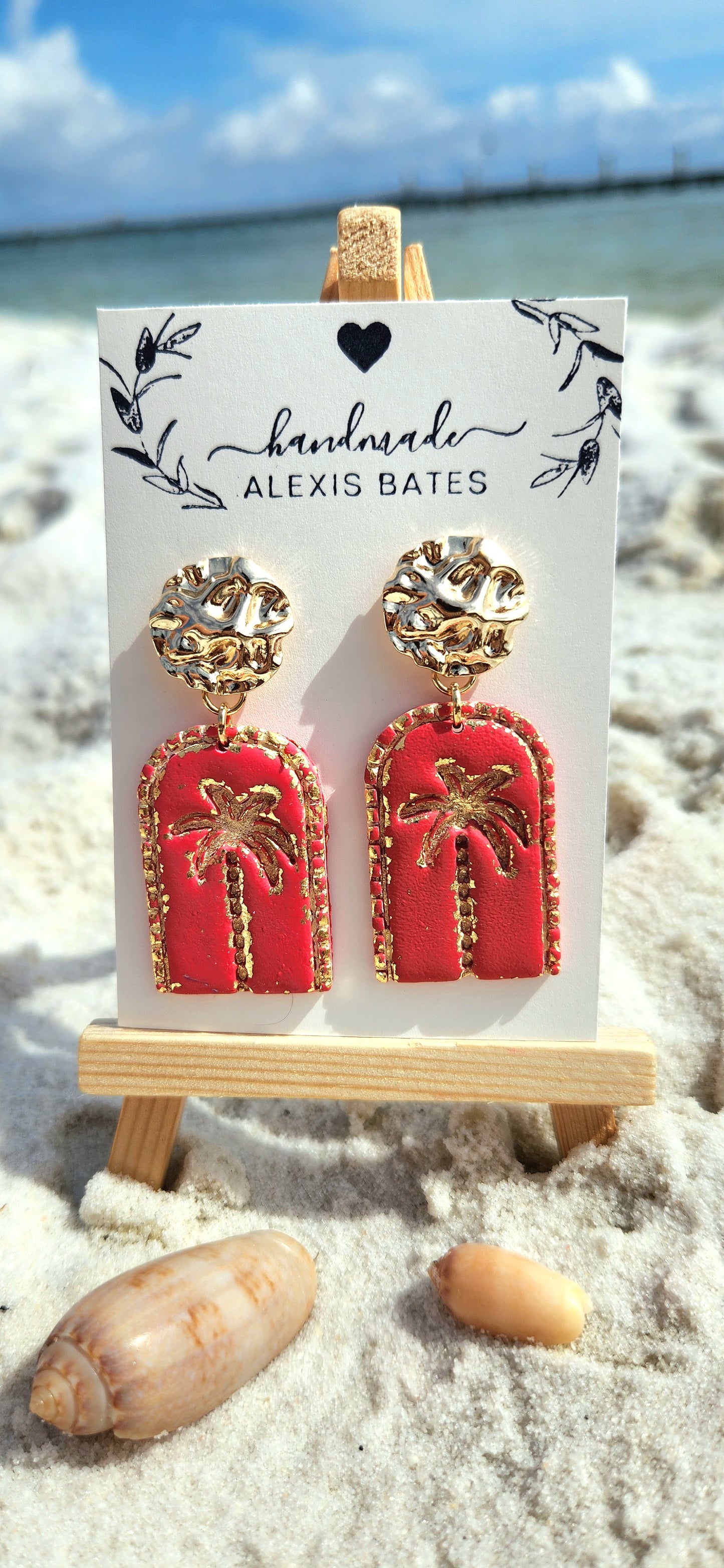 Red Palm Dangles