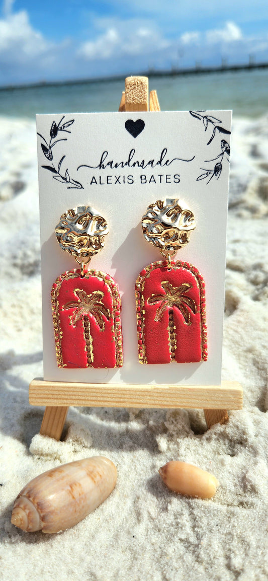 Red Palm Dangles
