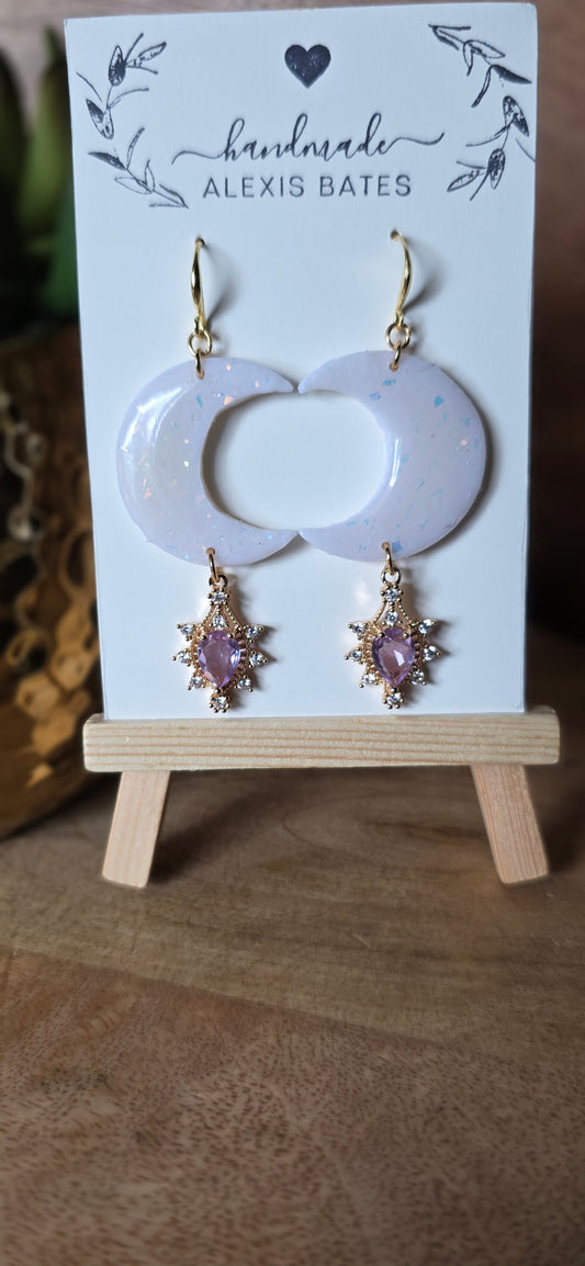 Large Crescent Moon Dangle