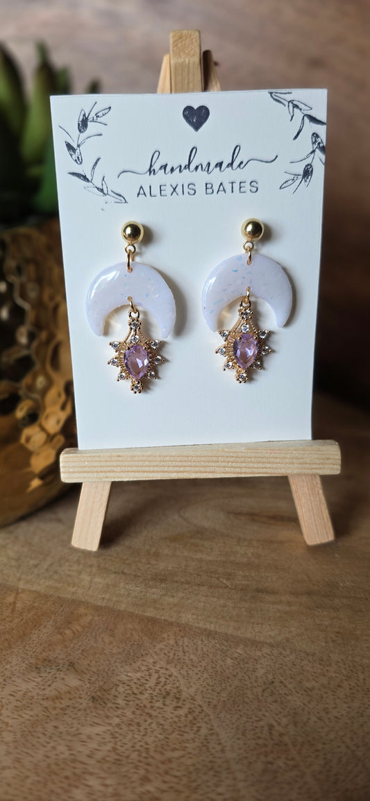 Small Crescent Moon Dangle